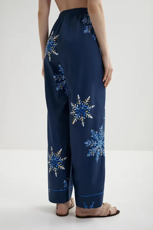 Брюки домашние CYBERJAMMIES 5131 NAVY SNOWFLAKE PRINT