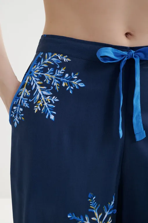 Брюки домашние CYBERJAMMIES 5131 NAVY SNOWFLAKE PRINT