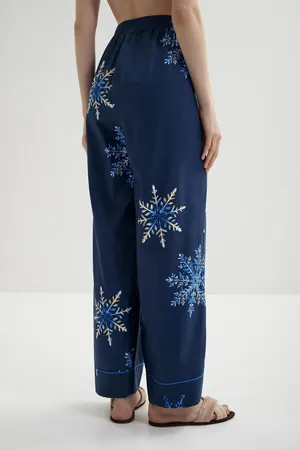 CYBERJAMMIES 5131 NAVY SNOWFLAKE PRINT