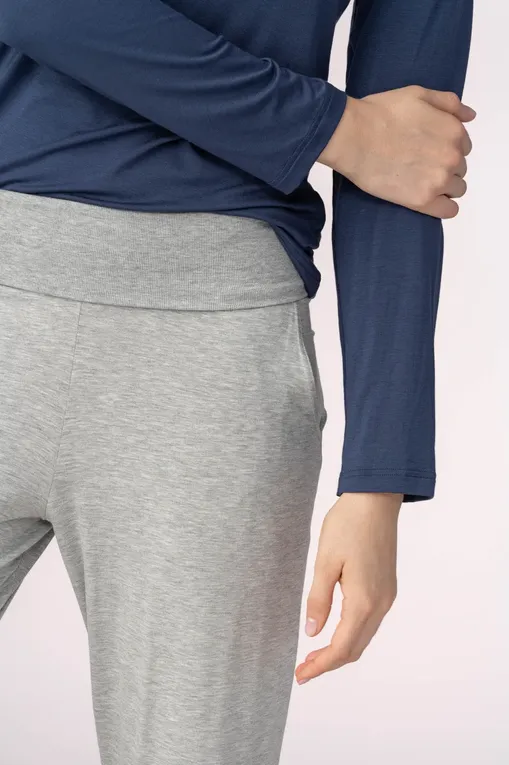Брюки домашние Mey 16017 519 hellgrau melange