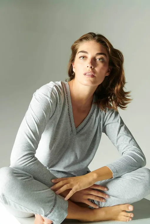 Брюки домашние Simone Perele 19S660 841 Gris mineral