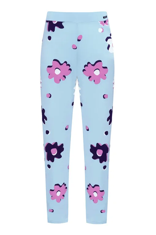 Брюки домашние SKINY 080776 s473 aquamarine flowers