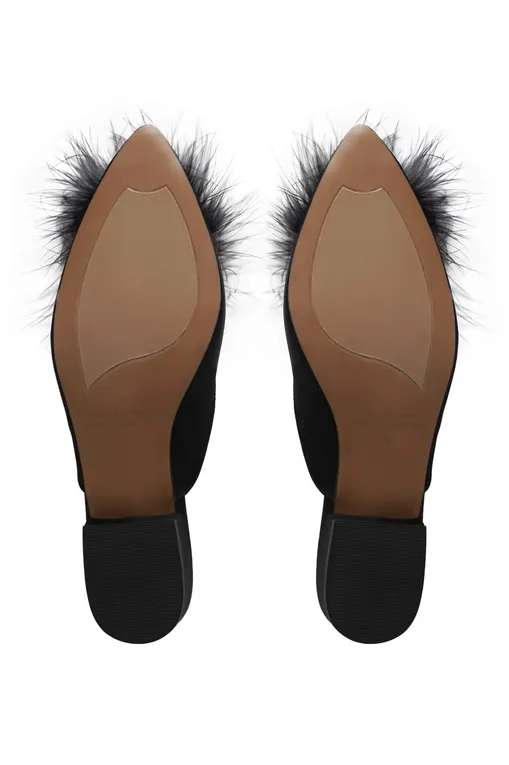 Тапочки Jaimies Loulou plume NOIR