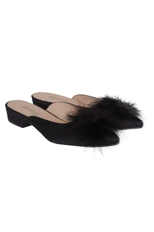 Тапочки Jaimies Loulou plume NOIR