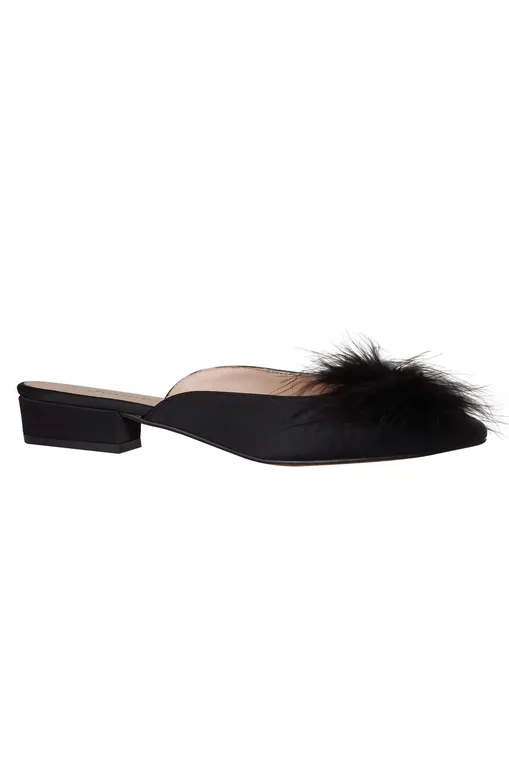 Тапочки Jaimies Loulou plume NOIR