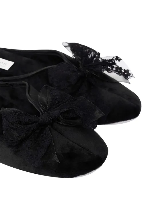 Тапочки Jaimies NATHALIA FALBALA NOIR