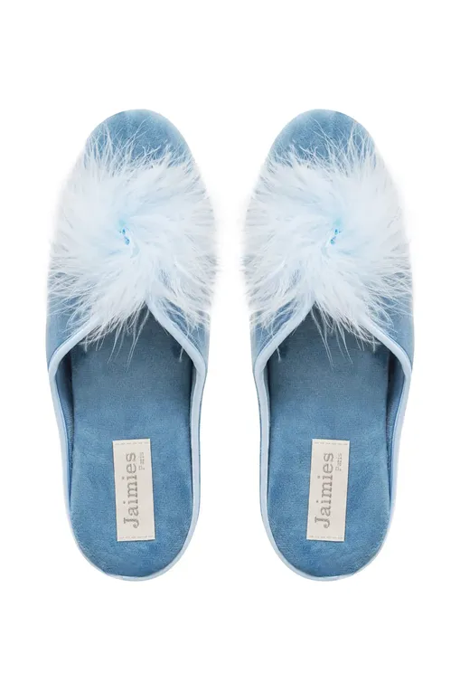 Тапочки Jaimies Nathalia plume BLUE