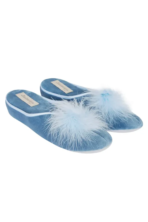 Тапочки Jaimies Nathalia plume BLUE