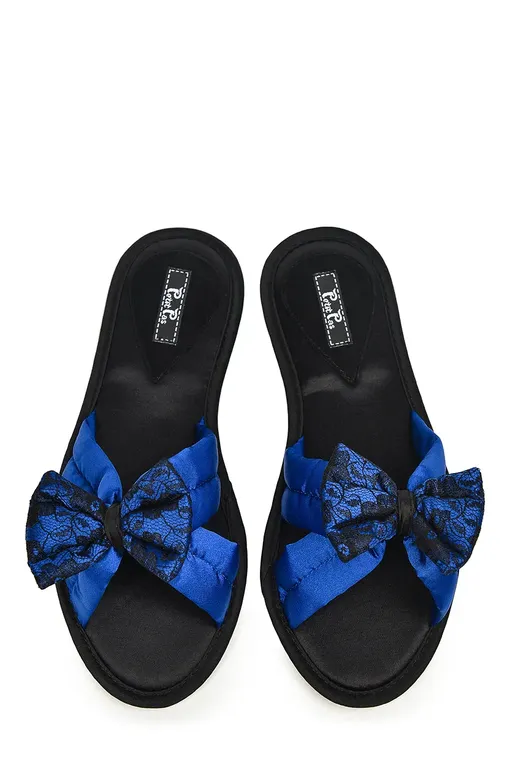 Тапочки Petit Pas BAP003 яркий-синий