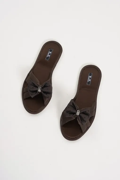 Тапочки Petit Pas BRW201 темный-коричневый
