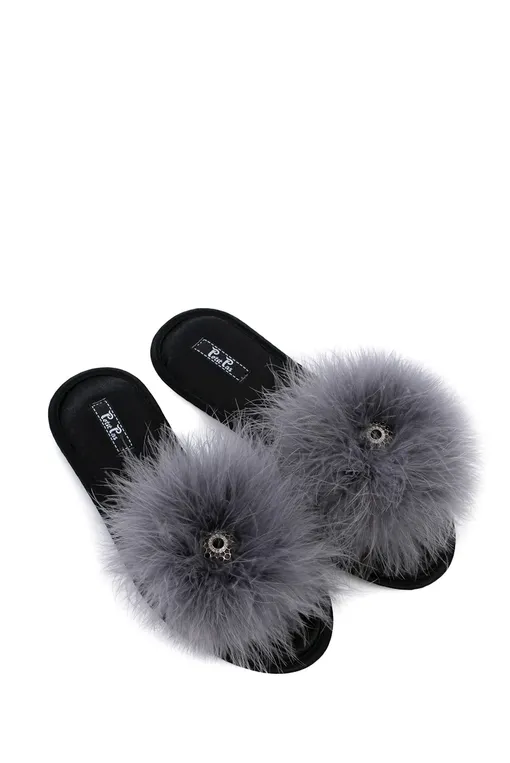 Обувь домашняя Petit Pas FUR008 серый