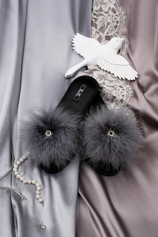 Обувь домашняя Petit Pas FUR008 серый