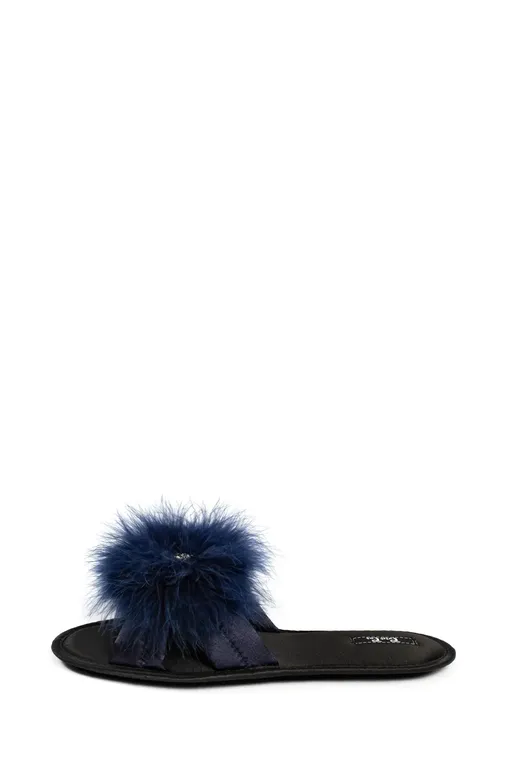 Тапочки Petit Pas FUR014 синий