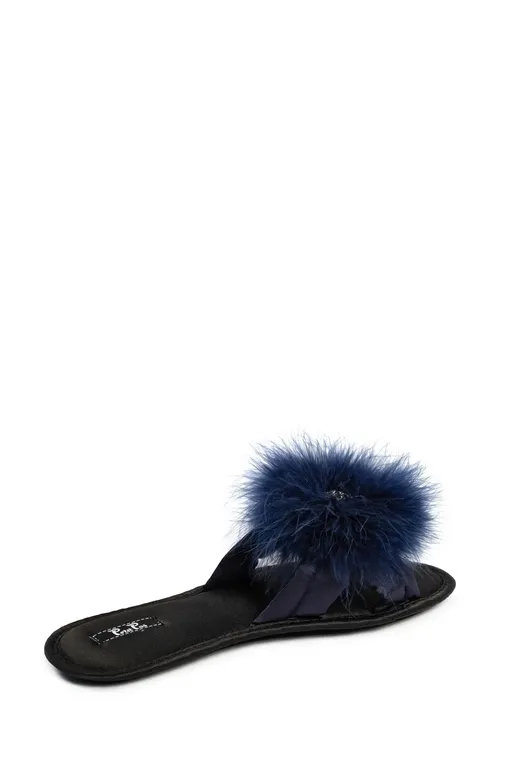 Тапочки Petit Pas FUR014 синий