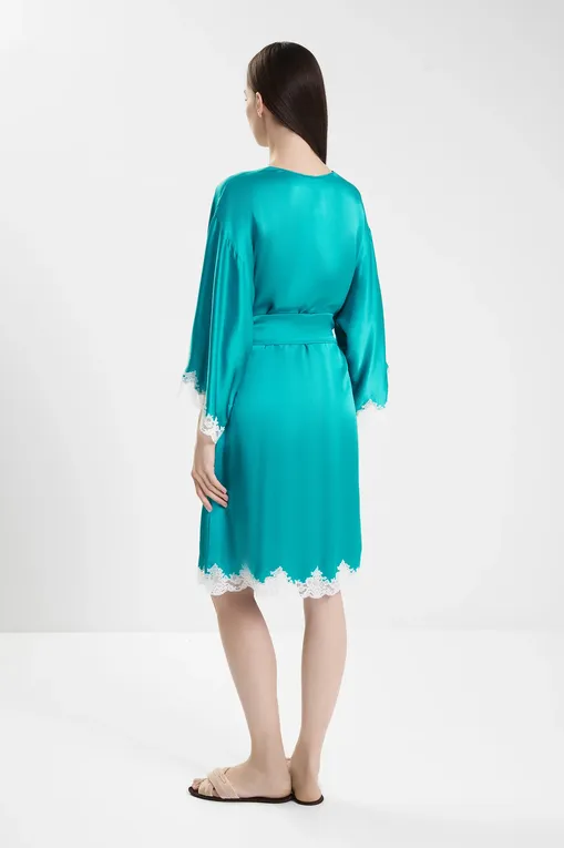 Халаты Carine Gilson PG0962DS Emeraude / Naturel