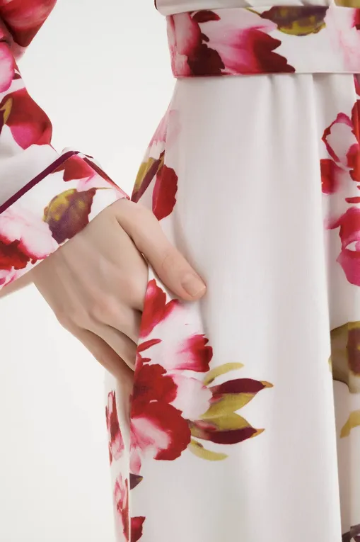 Халаты CYBERJAMMIES 5119 OX BLOOD FLORAL PRINTED JERSEY