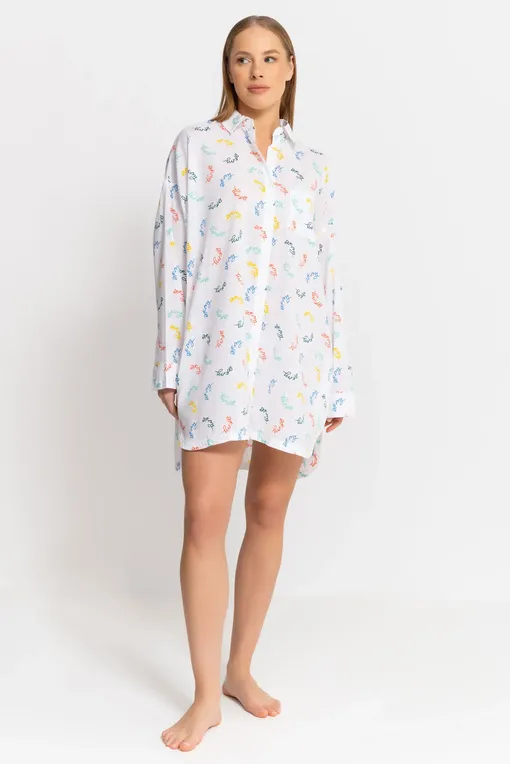 Халаты DKNY YI30008 109 wht/multi