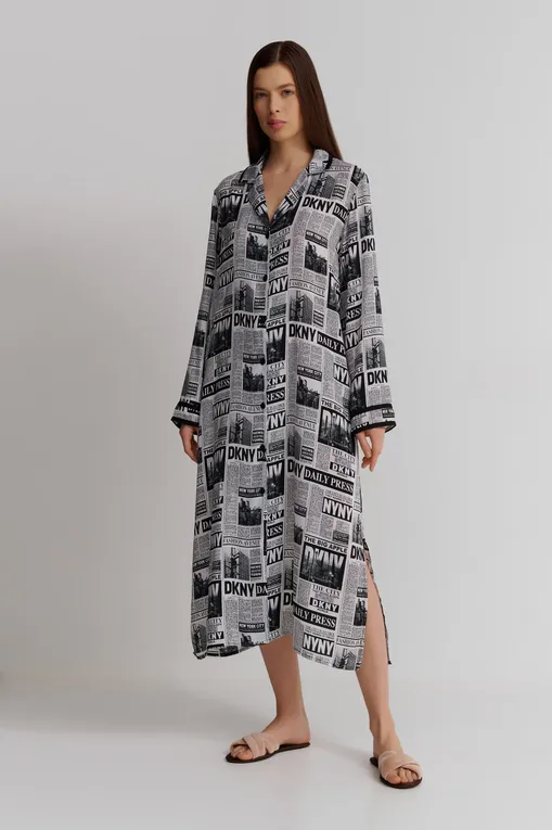 Халаты DKNY YI30033 003 White Logo