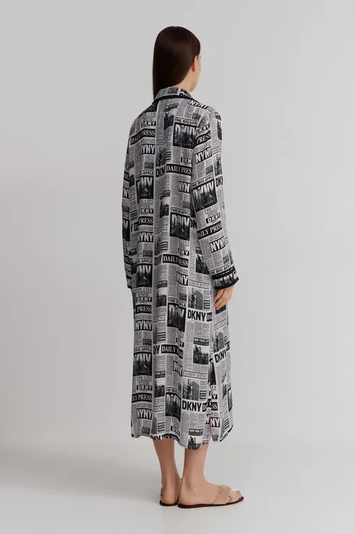 Халаты DKNY YI30033 003 White Logo