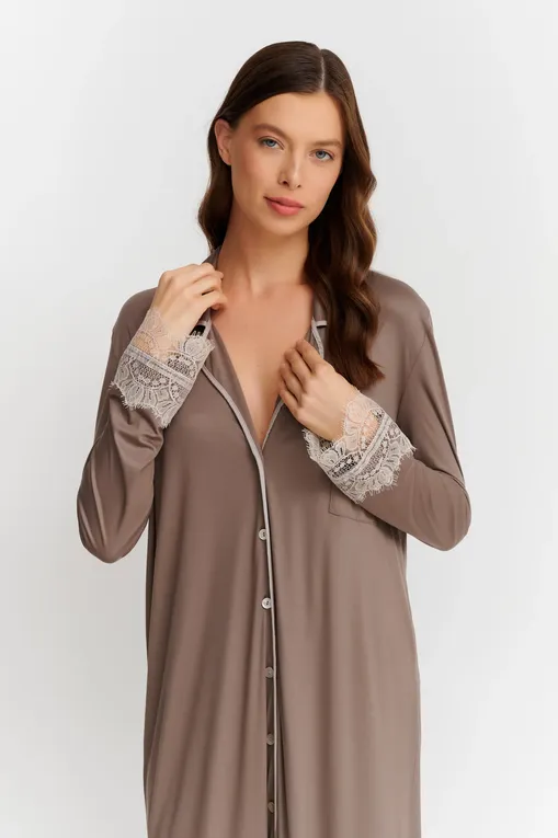 Халаты Free Voogue 224110 141 BICOLOR TAUPE/CIOCCOLATO