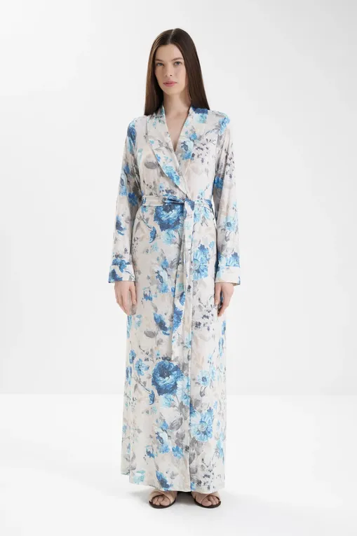 Халаты Gianantonio A. Paladini W55NV01/L NIVES/L 660 FIORE DENIM/P.BEIGE