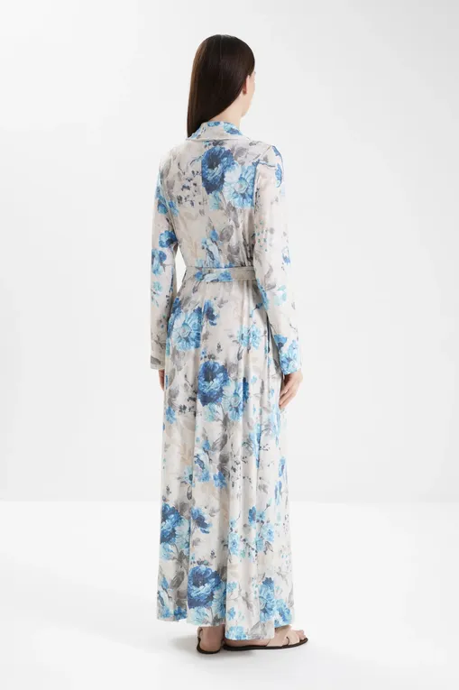 Халаты Gianantonio A. Paladini W55NV01/L NIVES/L 660 FIORE DENIM/P.BEIGE