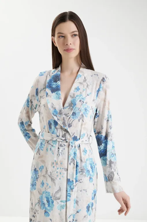 Халаты Gianantonio A. Paladini W55NV01/S NIVES/S 660 FIORE DENIM/P.BEIGE