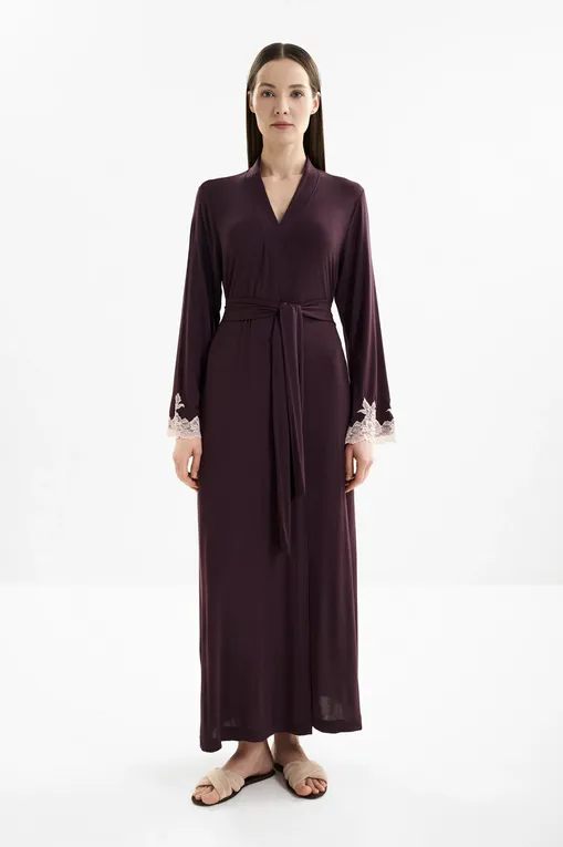 Халаты Gianantonio A. Paladini W55SV01/L SVEVA/L 529 AUBERGINE/P.ROSA