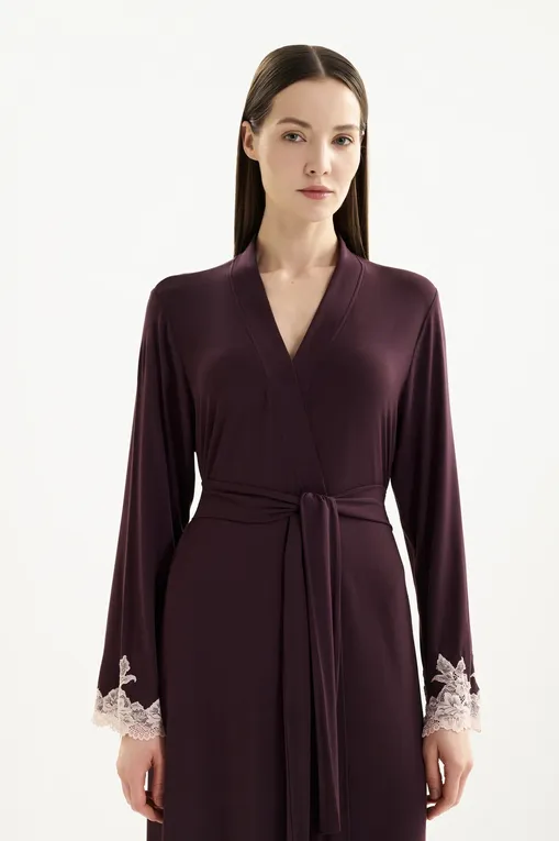 Халаты Gianantonio A. Paladini W55SV01/L SVEVA/L 529 AUBERGINE/P.ROSA