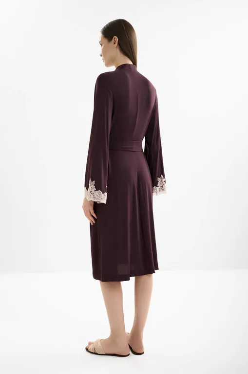 Халаты Gianantonio A. Paladini W55SV01/M SVEVA/M 529 AUBERGINE/P.ROSA