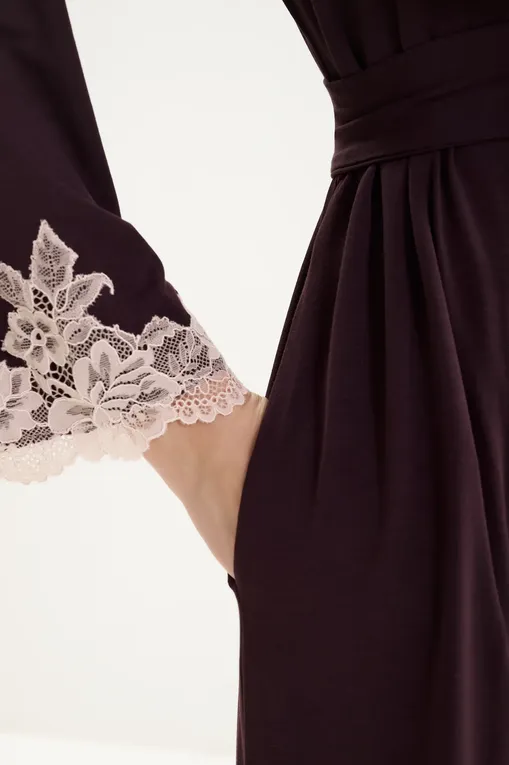 Халаты Gianantonio A. Paladini W55SV01/M SVEVA/M 529 AUBERGINE/P.ROSA