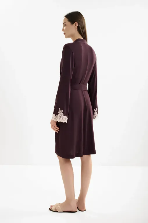 Халаты Gianantonio A. Paladini W55SV01/S SVEVA/S 529 AUBERGINE/P.ROSA