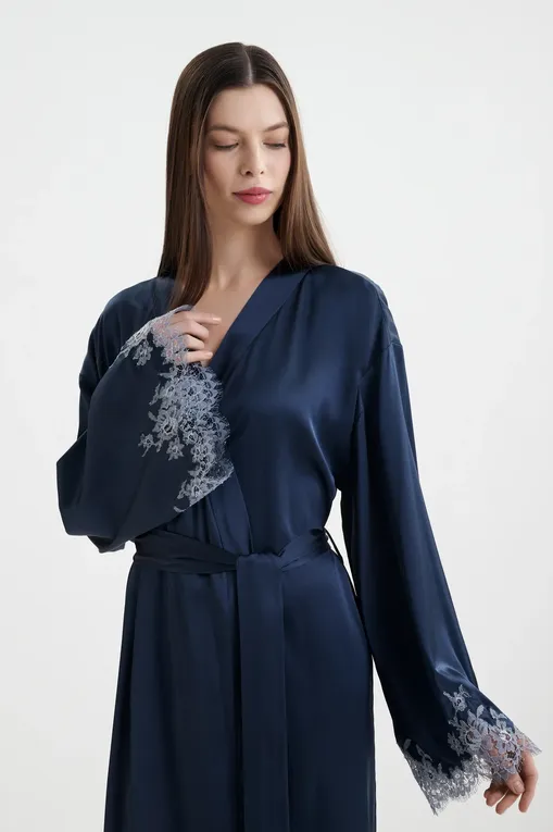 Халаты I.D.Sarrieri L4856 deep anthracite