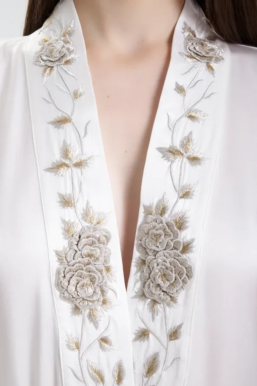 Халаты Karma on the rocks BR/KR/NIKSWF-SS WHITE/FLOWERS