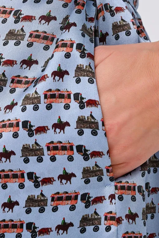 Халаты Luna di Seta VLST60847 S228 SILK ROAD PRINT