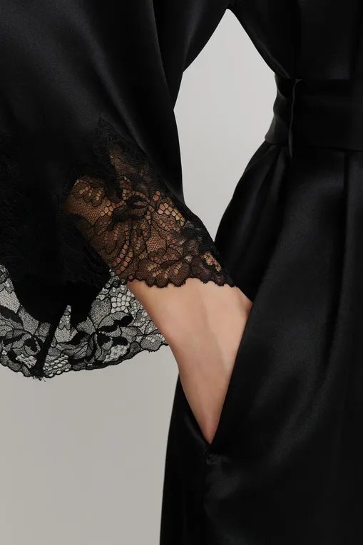 Халаты Luna di Seta VLST60887 0031 BLACK