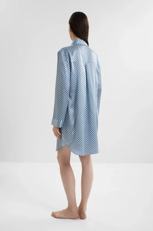 Халаты Luna di Seta VLST61129 S258 IVORY/BLUE