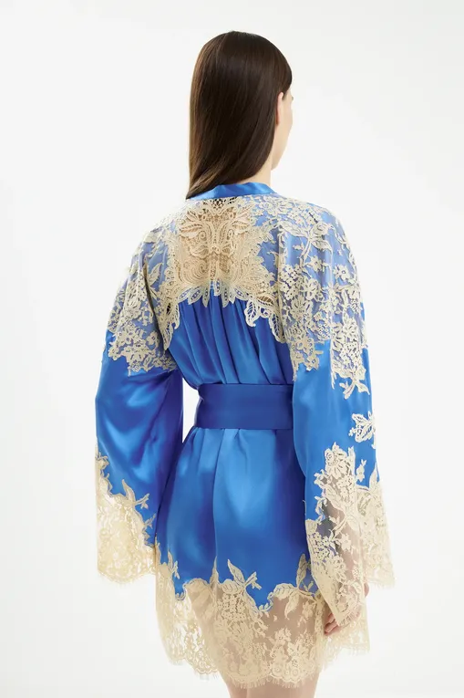 Халаты Marjolaine 3APO2001 5003 BLUE/NACRE