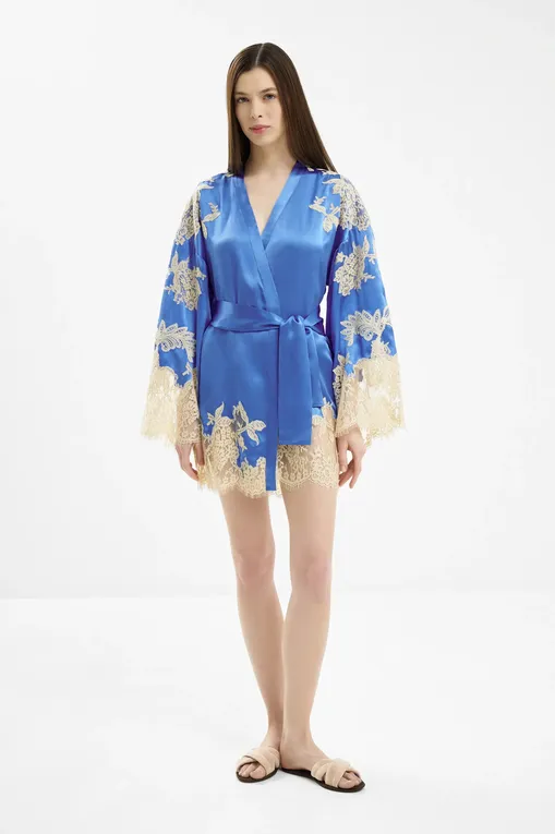 Халаты Marjolaine 3APO2001 5003 BLUE/NACRE