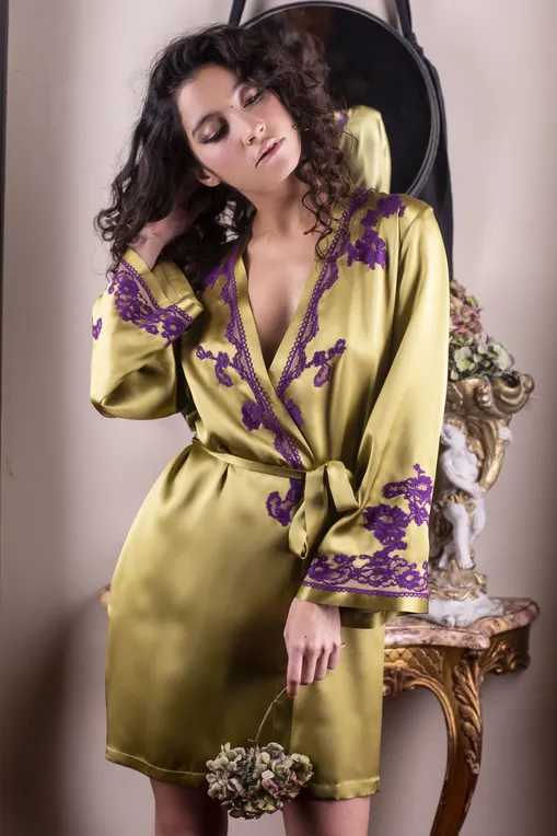 Халаты Marjolaine 3MAR2002 2268 Tilleul/Violet