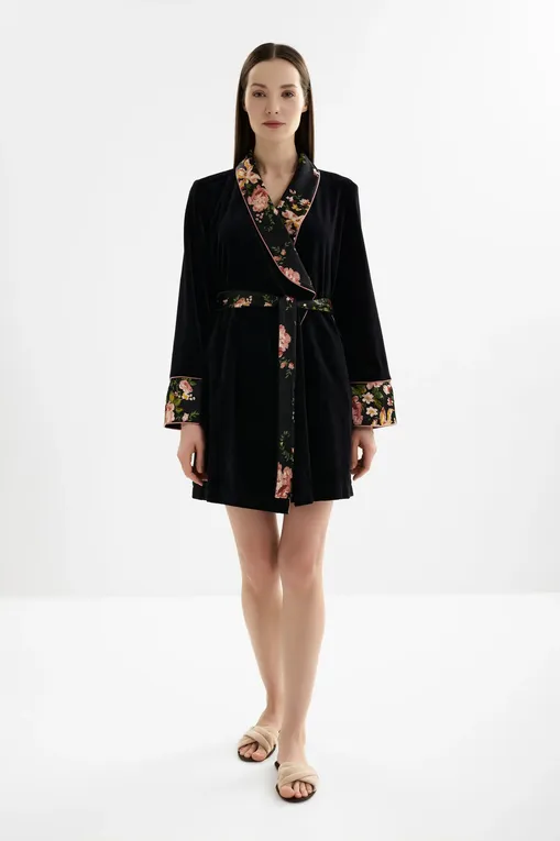 Халаты Marjolaine 4BER2001 0181 Imprime Fleur/Buvard