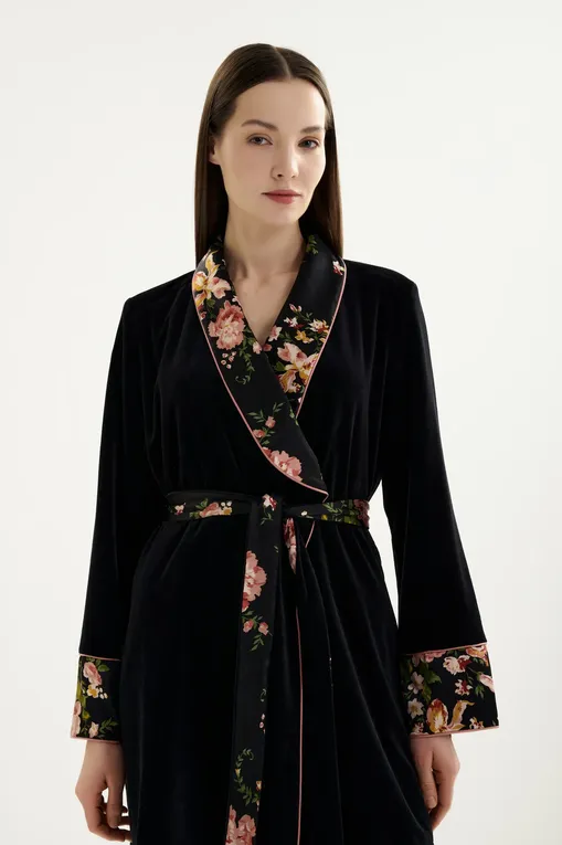Халаты Marjolaine 4BER2001 0181 Imprime Fleur/Buvard