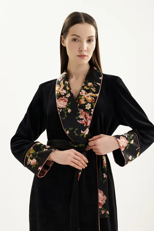 Халаты Marjolaine 4BER2201 0181 Imprime Fleur/Buvard