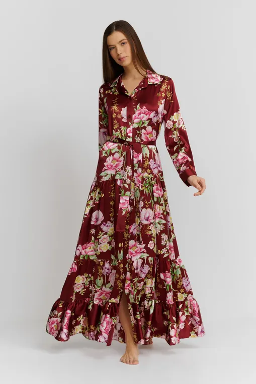 Халаты Marjolaine 4VEL3004 0156 Imprime Bourgogne