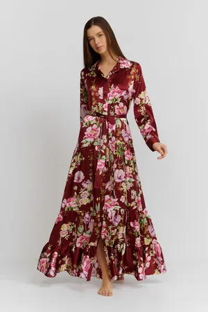 Marjolaine 4VEL3004 0156 Imprime Bourgogne