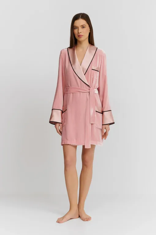 Халаты Marjolaine 5VEL2002 2804 PETAL/NOIR