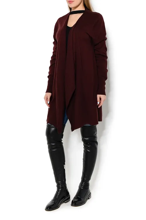 Кардиганы Marjolaine 9DIV2001 0006 Aubergine