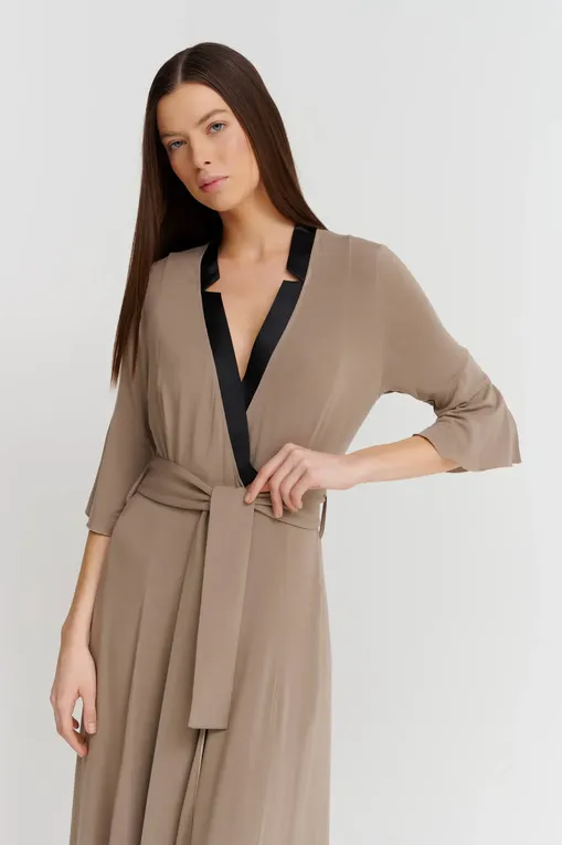 Халаты Gianantonio A. Paladini S41LV01/L LINO/L 414 NOISETTE/P.NERO