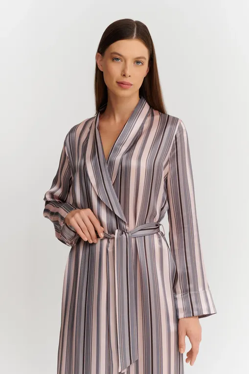 Халаты Gianantonio A. Paladini W41QV01/L QUEBEC/L 570 RIGHE ROSA/GRIGIO