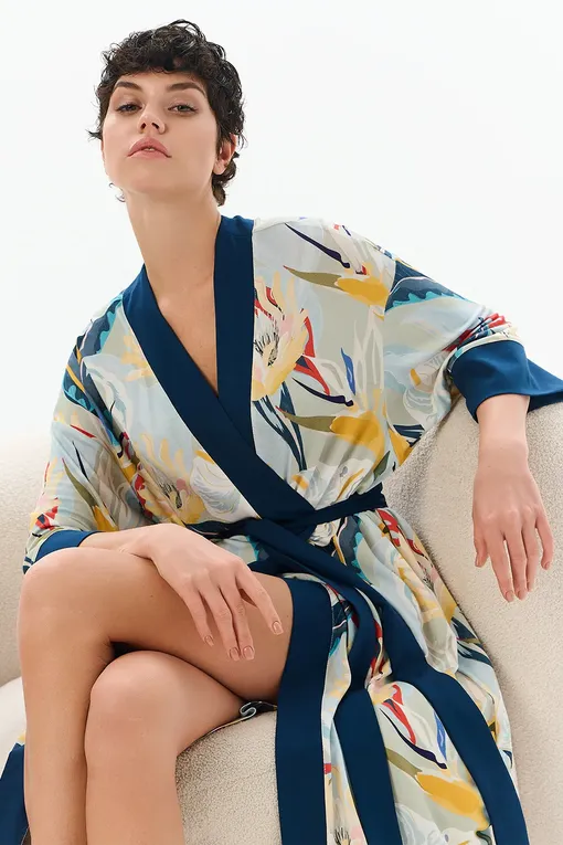 Халаты Petit Pas 101119 print flowers